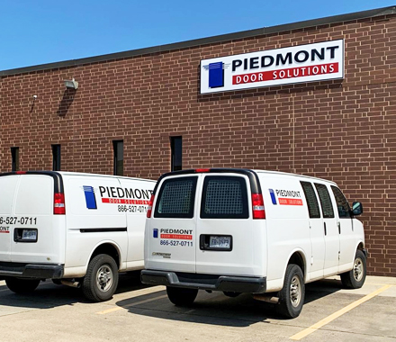 Piedmont service trucks (company About page)